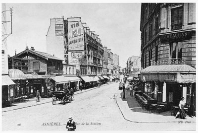 アニエール、リュドラ駅の眺め、1900年頃 作： French Photographer